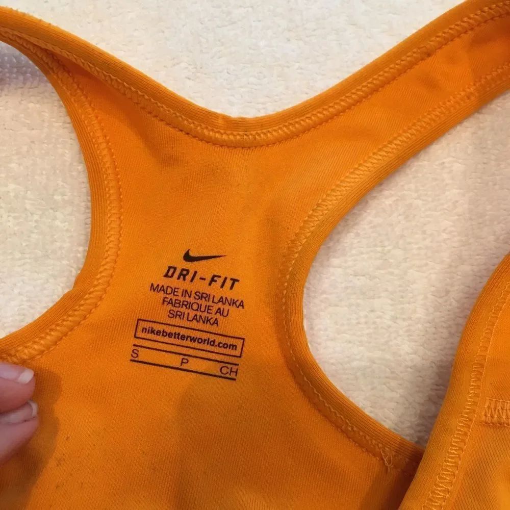 Nike orange purple sports bra small Dri-Fit - Picture 4 of 4